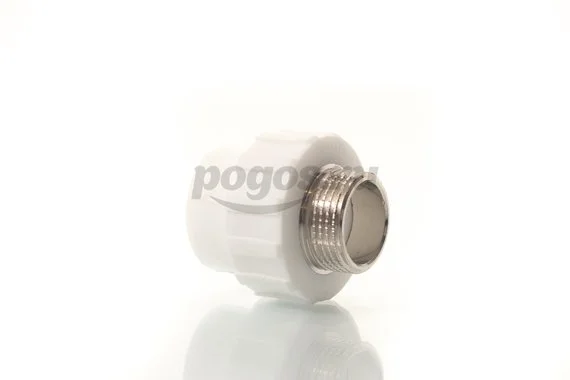Муфта PP-R комб. d-32 * M 1" белый  MEERPLAST /5/ 