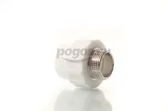Муфта PP-R комб. d-32 * M 1" белый  MEERPLAST /5/ 