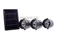 Набор из 3-х светильников с солн.бат., 2 светодиода, 3 Ni-Nh аккумулятора по 1300мАч  СВЕТОЗАР 