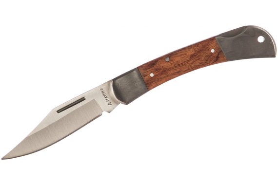 Нож складной с деревянными вставками  STAYER