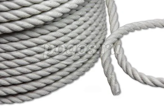 Канат хлопчатобумажный ф13мм разр.нагр. 640кгс  
