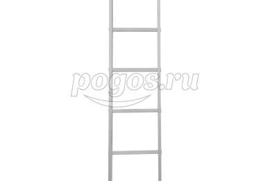 Лестница 1-секц (приставная) 6 ступеней 1,6м, алюминий, NV100  Новая высота