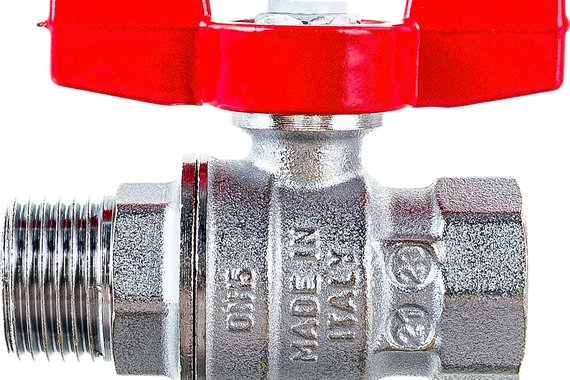 Кран шаровый 1/2" М/F баб. руч. п/п хром  GIACOMINI