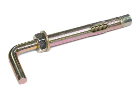 Анкерный болт 10*100 с Г-обр. прямым крюком (костыль)