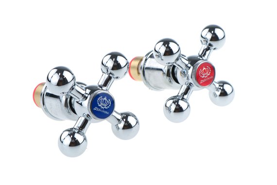 Ремкомплект маховики с кран буксами красный/синий  DK