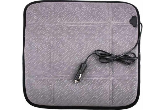 Обогреватель на сиденье 12V Серый 43х43см  SKYWAY