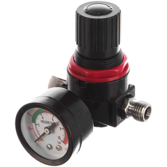 Регулятор давления с манометром 1/4" 10bar  KRAFTOOL