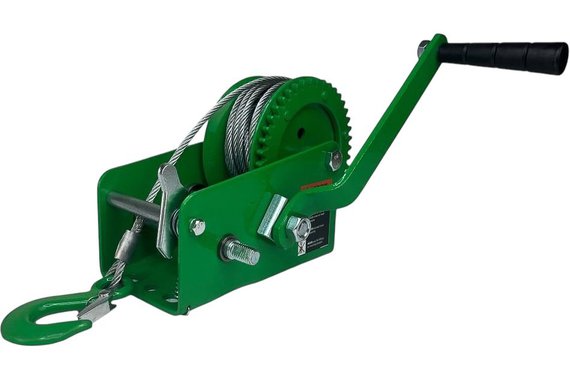 Лебедка ручная барабанная HW  900 900кг L-10м канат  HITCH