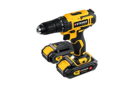 Шуруповерт аккумуляторный 16В Li-ion 2*2Ач  STEHER