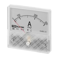 Амперметр А80Н  300А/5А-2,5, (без поверки)  TDM