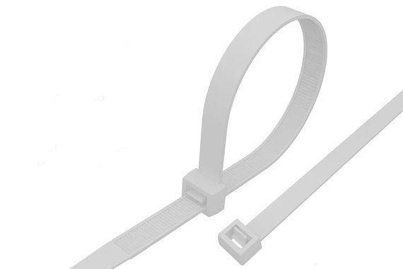 Хомут / стяжка пластиковый 4,8*300 (упаковка 100шт) белый  REXANT