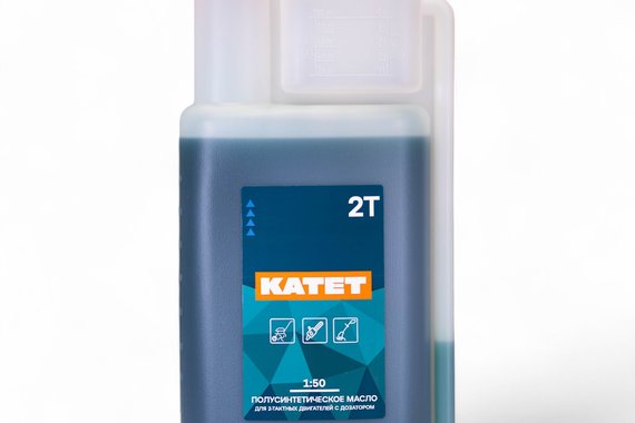 Масло 2T полусинтетическое 1л с дозатором  КАТЕТ