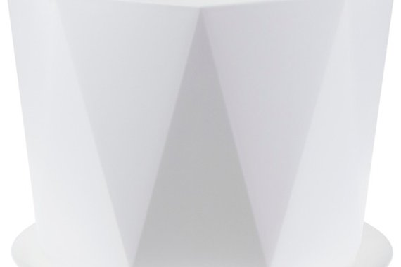 Кашпо 1л призма белый IDEA