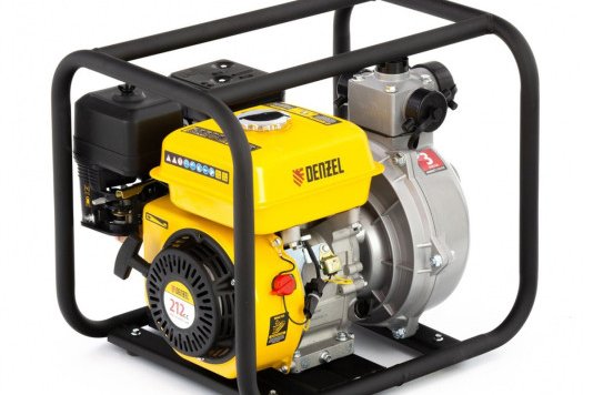Мотопомпа бензиновая высоконапорная PX-50H 7л/с 600л/мин глуб 8м напор 65м  DENZEL
