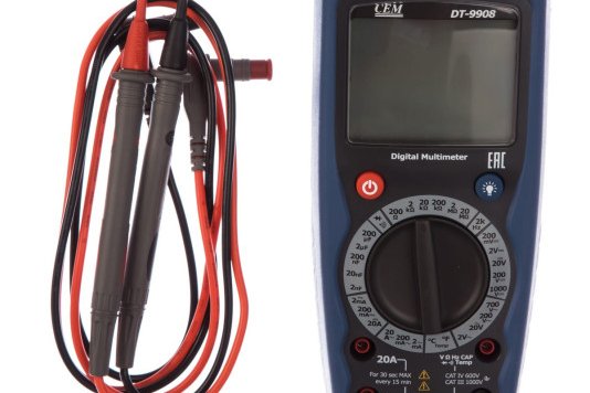 Мультиметр цифровой с функцией термометра DT-9908 РСТ  CEM Tech