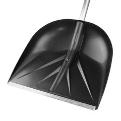 Лопата снеговая 407*115*415 мм полипропиленовая без черенка "Санта" с металлической планкой  Protex