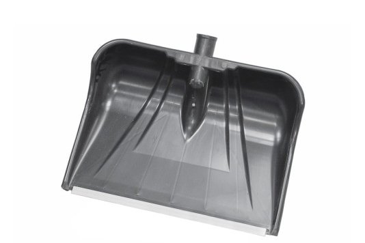 Лопата снеговая 440*112*370 мм полипропиленовая без черенка "Снежная Королева" с металлической планк