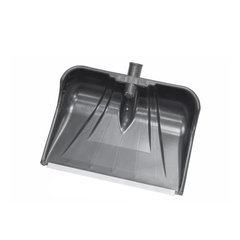 Лопата снеговая 440*112*370 мм полипропиленовая без черенка "Снежная Королева" с металлической планк